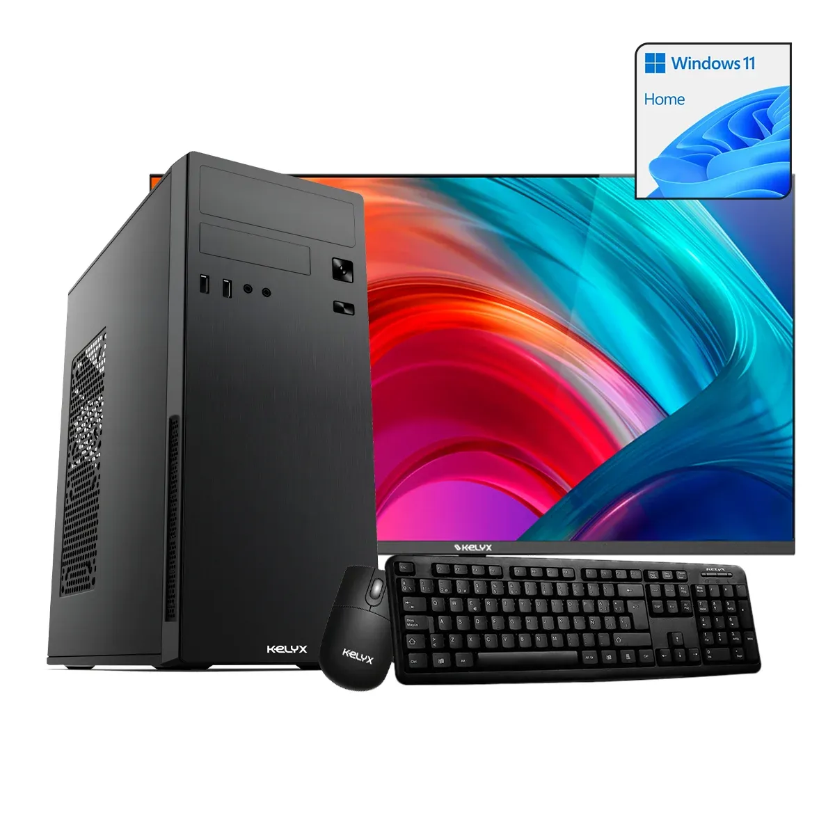 SIST. KELYX AMD RYZEN 3-3200G 8G M.2 256G WIN 11H + MONITOR 24", foto 1 de 5