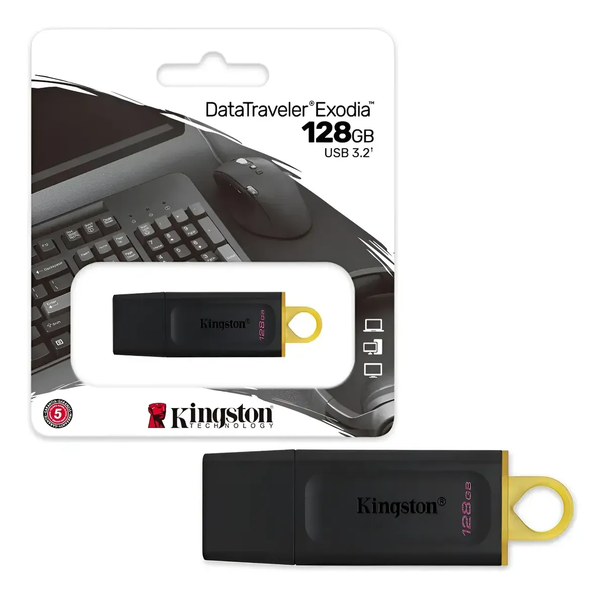 PEN DRIVE EXODIA 128GB, foto 1 de 2