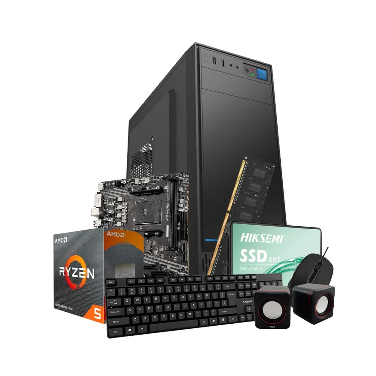 PC KELYX AMD RYZEN 5-3400G 8G SSD 480GB (MSI), foto 1 de 4
