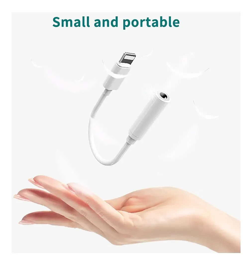 ADAPTADOR TIPO LIGHTNING A AUX H 3,5, foto 1 de 3