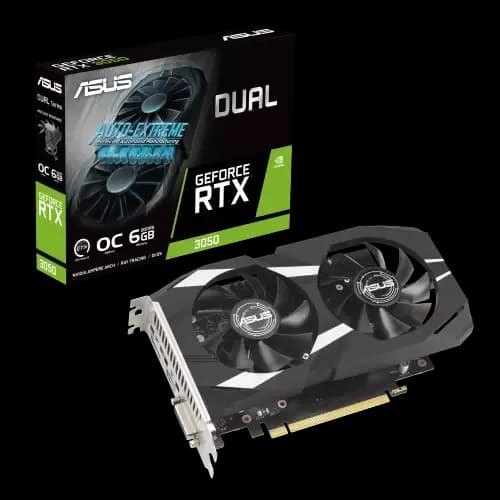 Placa de Video ASUS NVIDIA GeForce DUAL RTX 3050 O6G, foto 1 de 5