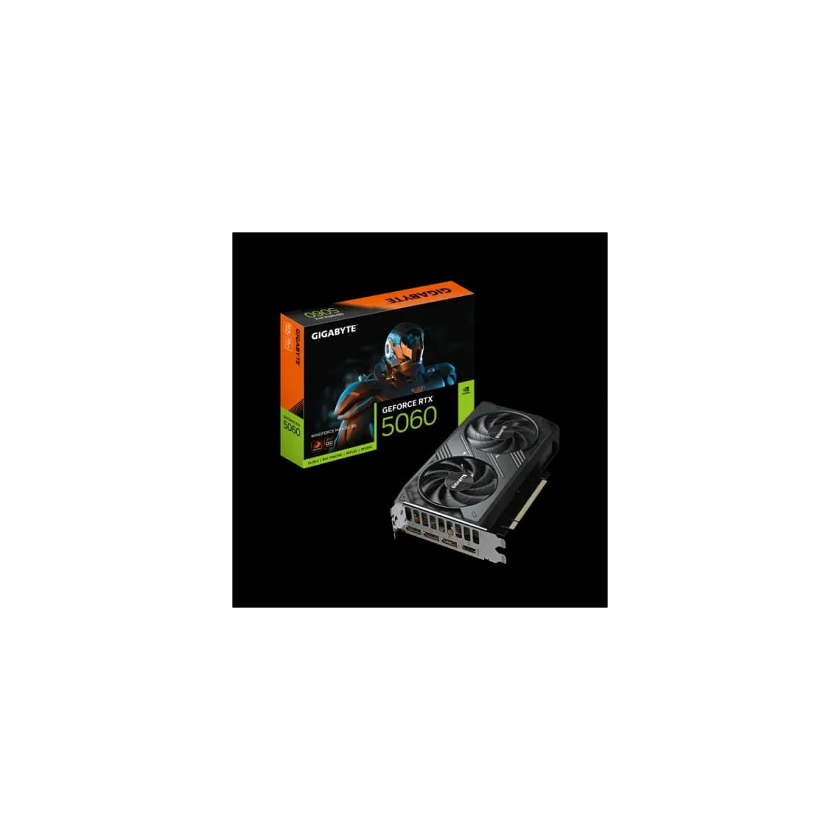 Placa de Video GIGABYTE NVIDIA GeForce RTX 5060 WINDFORCE MAX OC 8G