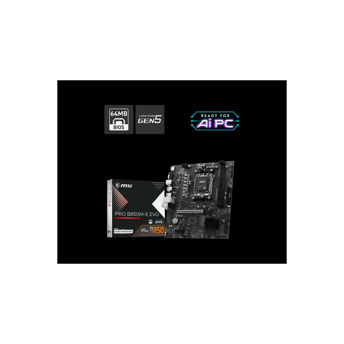 Motherboard MSI PRO B850M-E EVO AM5 DDR5